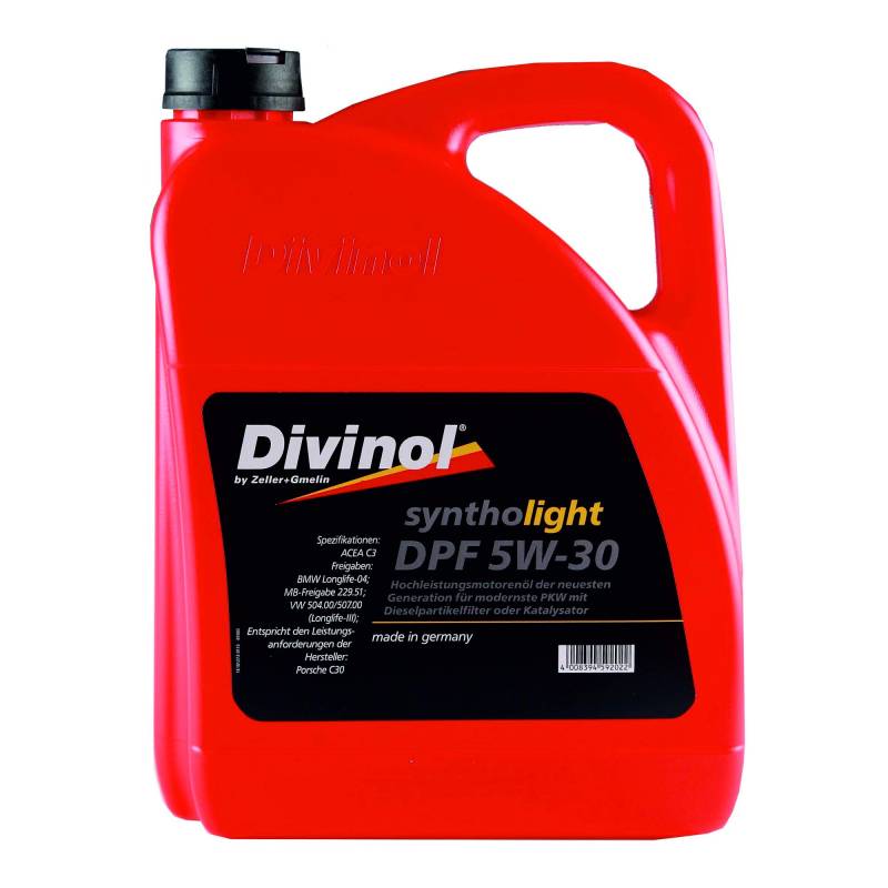 Motorenöl 'Divinol' Syntholight DPF 5W-30/5,0 Liter Kanister von bauCompany24
