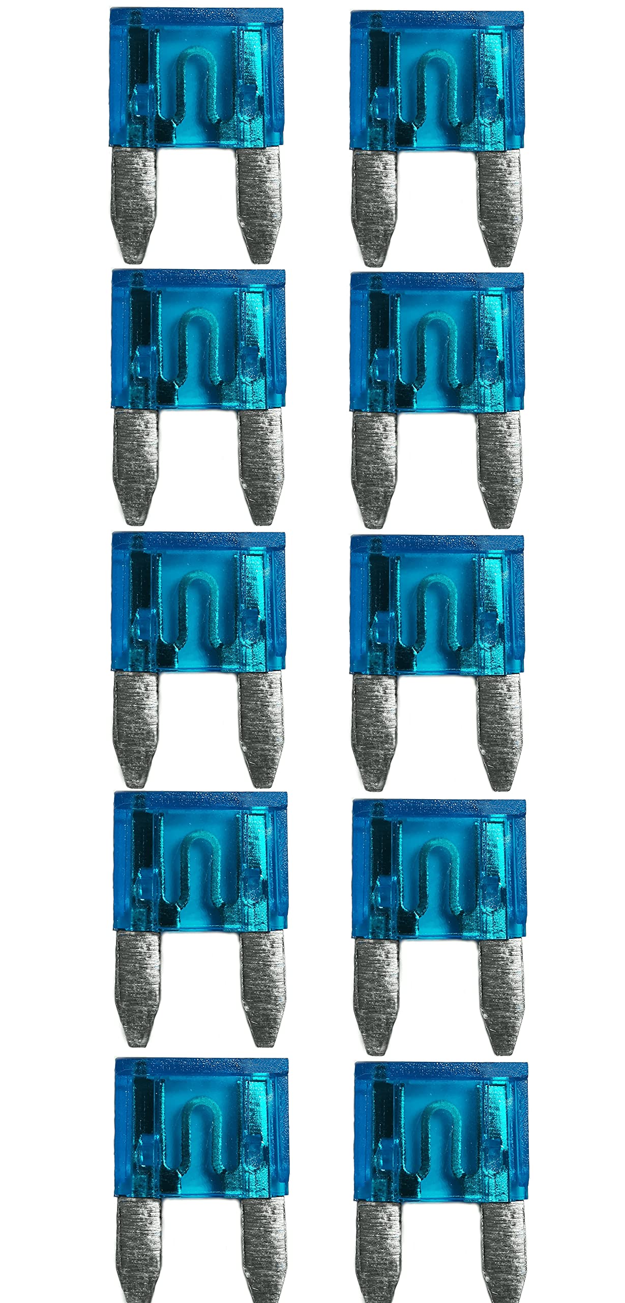 baytronic 10x Kfz-Flachstecksicherung Mini (blau 15A) von baytronic