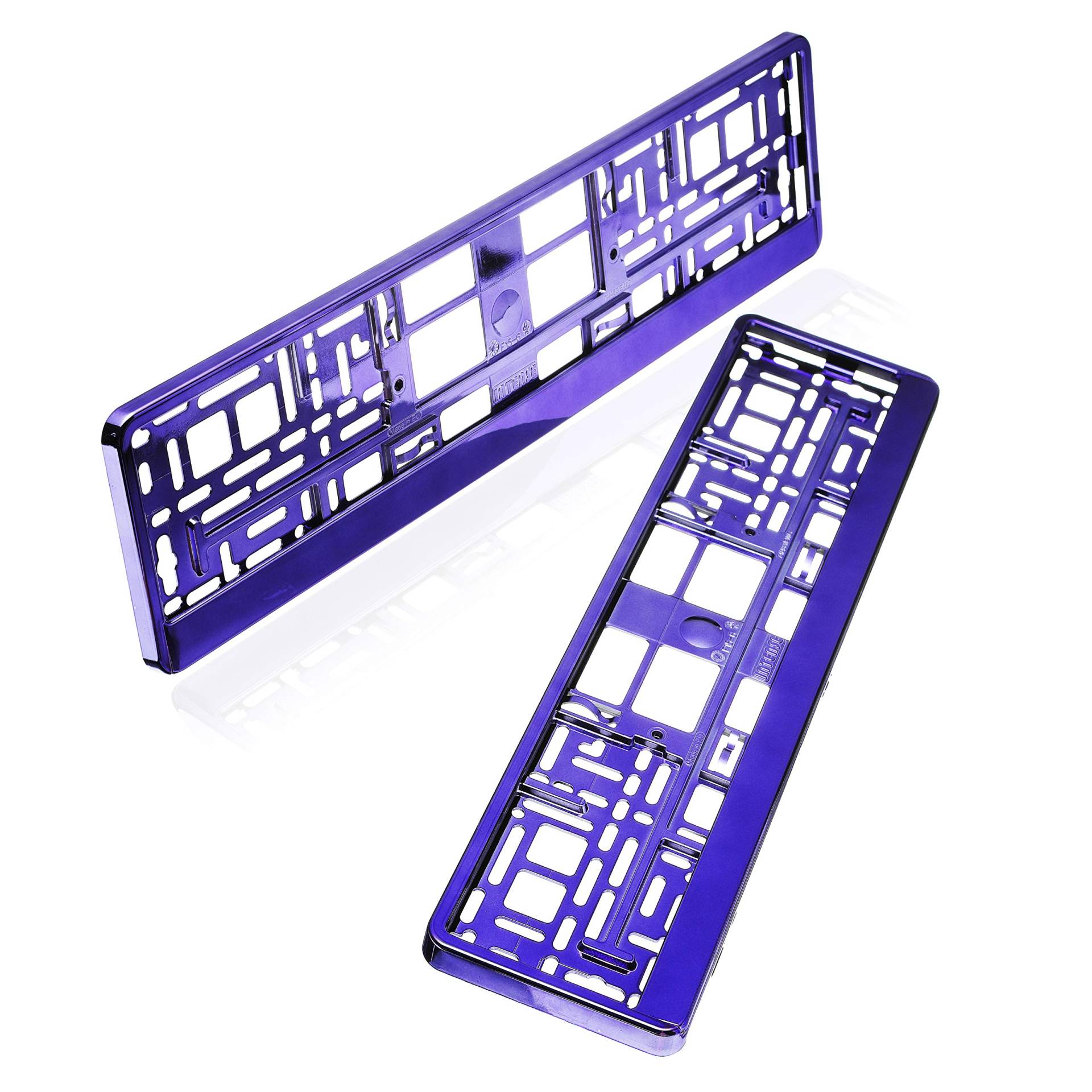 baytronic Kennzeichenhalter violett Chrom 2er Set von baytronic