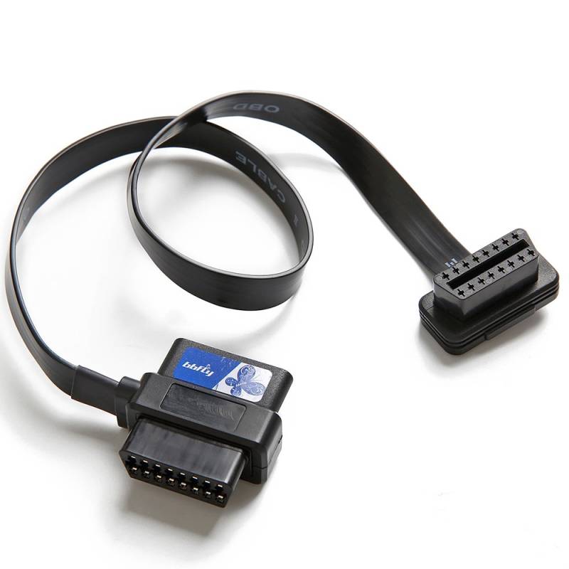 bbfly-A9 OBD II OBD2 16 Pin Splitter Extension 1 x Stecker auf 2 x Buchse Verlängerungskabel Diagnose Extender Adapter (2FT/60CM) von bbfly