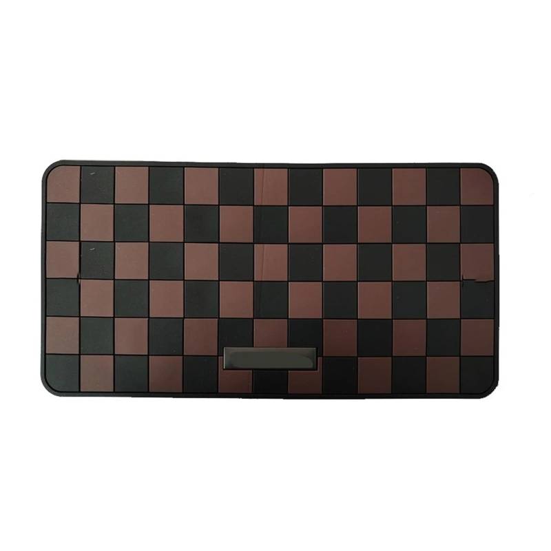 Armaturenbrett-Abdeckmatte 28 * 15 cm Auto-Armaturenbrett-Antirutschmatte PVC Handy-Navigator Automatte Autoinnenraum Fester Schlüssel Handy-Antirutschmatte Dashboard rutschfeste Mat(Brown) von bcumst
