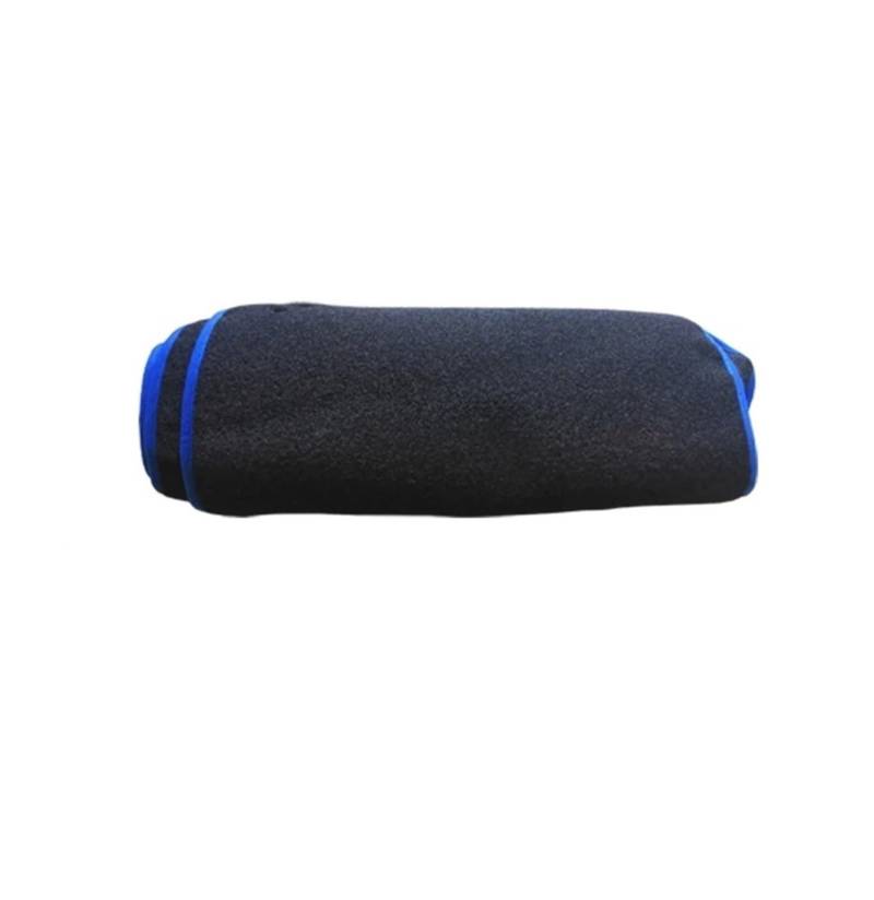Armaturenbrett-Abdeckmatte Für Kia Für Stolz 2005-2017 Auto Dashboard Abdeckung Teppich Pad Auto Sonnenschutz DashMat Anti-Uv Anti-Sonne Teppich Dash Matte Dashboard rutschfeste Mat(LHD Blue Edge) von bcumst