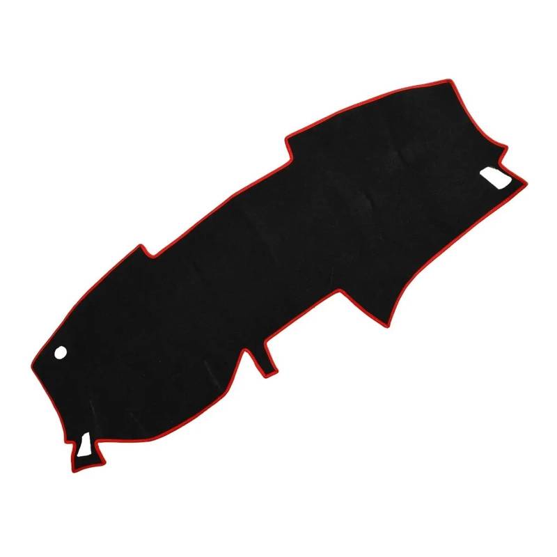 Armaturenbrett-Abdeckmatte Für Nissan Für Sentra 2020 2021 2022 2023 2024 Auto-Innenraum-Armaturenbrett-Abdeckung Dash Mat Pad LHD Schwarz Mit Rotem Rand Polyester Dashboard rutschfeste Mat von bcumst