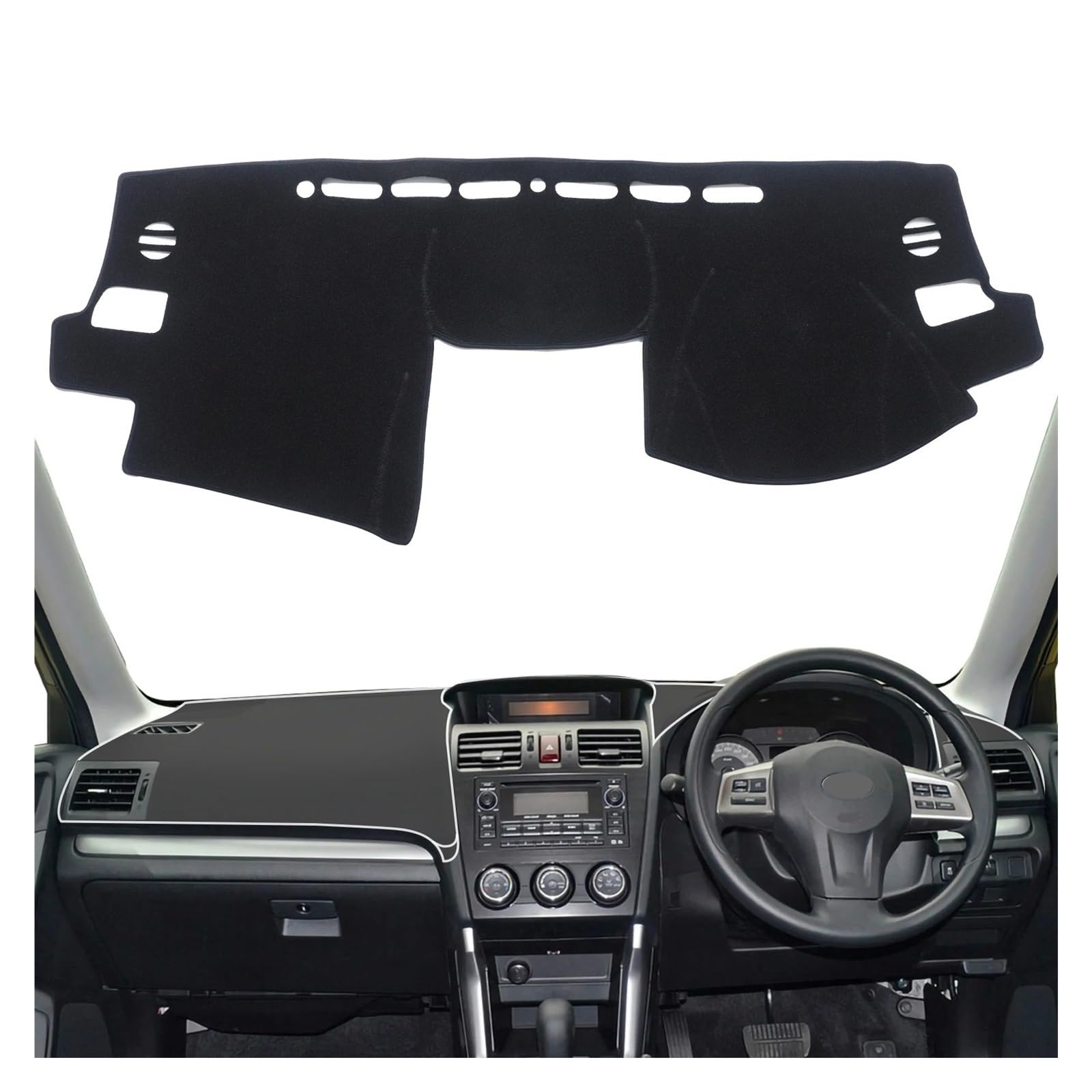 Armaturenbrett-Abdeckmatte Für Subaru Für Impreza XV WRX 2012–2016 Für Forester SJ 2014–2018 Armaturenbrett-Abdeckung, Dashmat, Rutschfester Teppich Dashboard rutschfeste Mat(Right-Rudder) von bcumst
