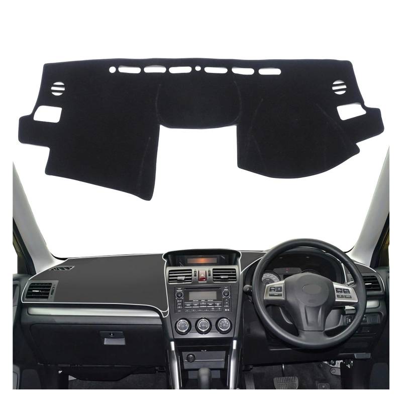 Armaturenbrett-Abdeckmatte Für Subaru Für Impreza XV WRX 2012–2016 Für Forester SJ 2014–2018 Armaturenbrett-Abdeckung, Dashmat, Rutschfester Teppich Dashboard rutschfeste Mat(Right-Rudder) von bcumst