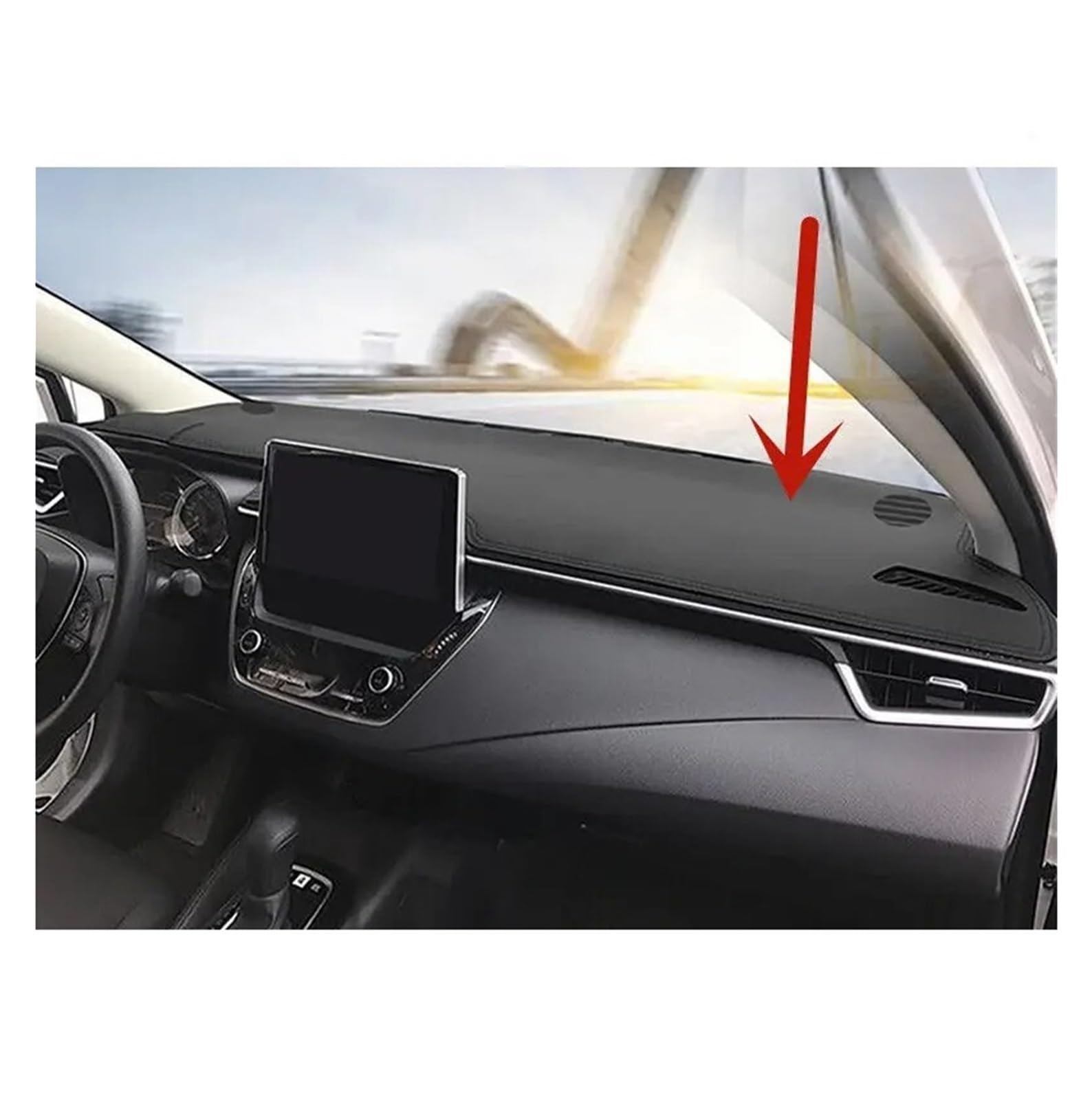 Armaturenbrett-Abdeckmatte Für Toyota Für Corolla 2020 2021 2022 PU Leder Schwarz Pad Sonnenschutz Pad Dashboard Abdeckung rutschfeste Matte Dashmat Dashboard rutschfeste Mat Armaturenbrett-Abdeckmatte Für Toyota Für Corolla 2020 2021 2022 PU Leder Schwarz Pad Sonnenschutz Pad Dashboard Abdeckung rutschfeste Matte Dashmat Dashboard rutschfeste Mat von bcumst