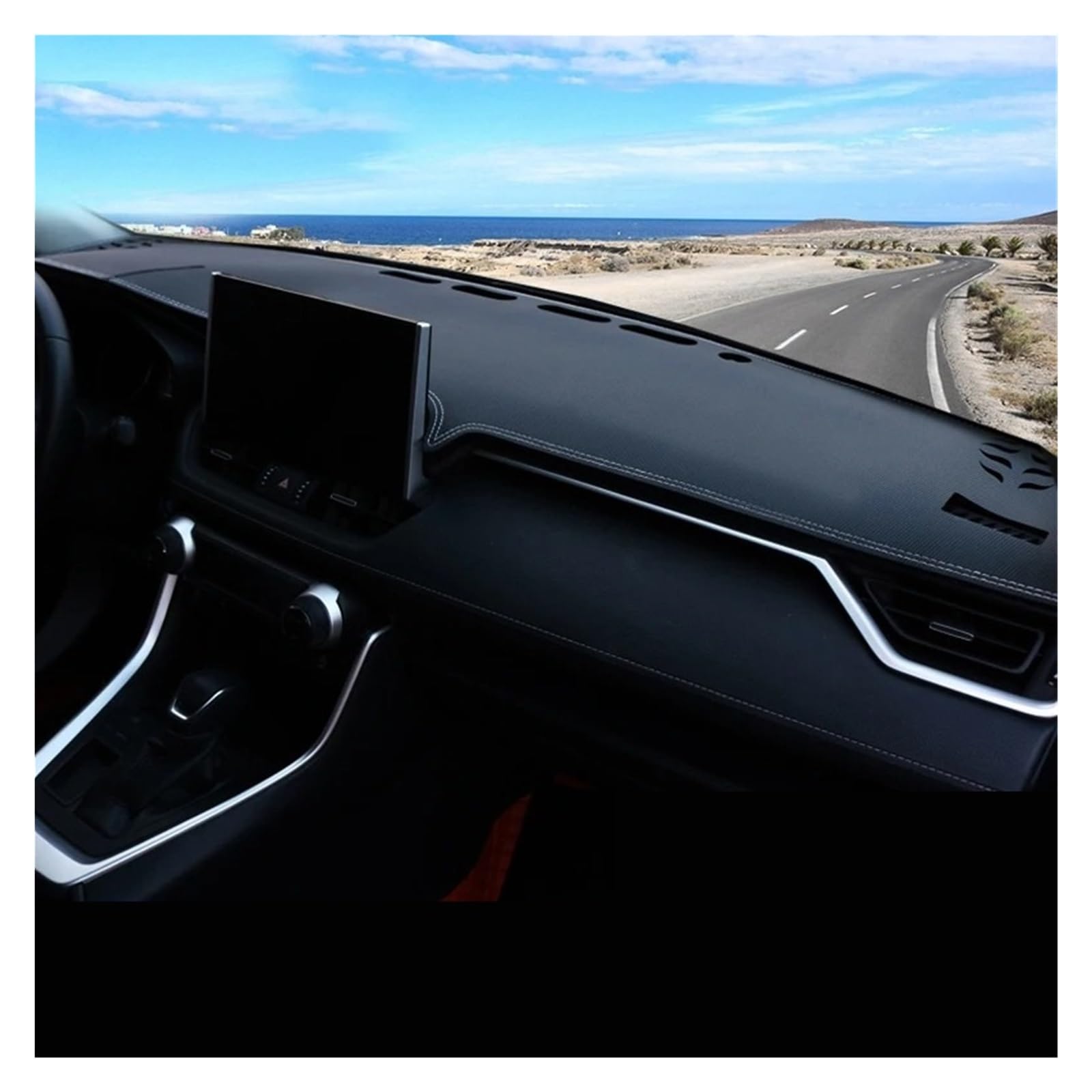 Armaturenbrett-Abdeckmatte Für Toyota Für RAV4 Für XA50 2019-2024 Auto Dashboard Abdeckung Pad Instrument Plattform Schreibtisch Abdeckung Matte Teppiche Zubehör Dashboard rutschfeste Mat(LHD Leather Armaturenbrett-Abdeckmatte Für Toyota Für RAV4 Für XA50 2019-2024 Auto Dashboard Abdeckung Pad Instrument Plattform Schreibtisch Abdeckung Matte Teppiche Zubehör Dashboard rutschfeste Mat(LHD Leather von bcumst