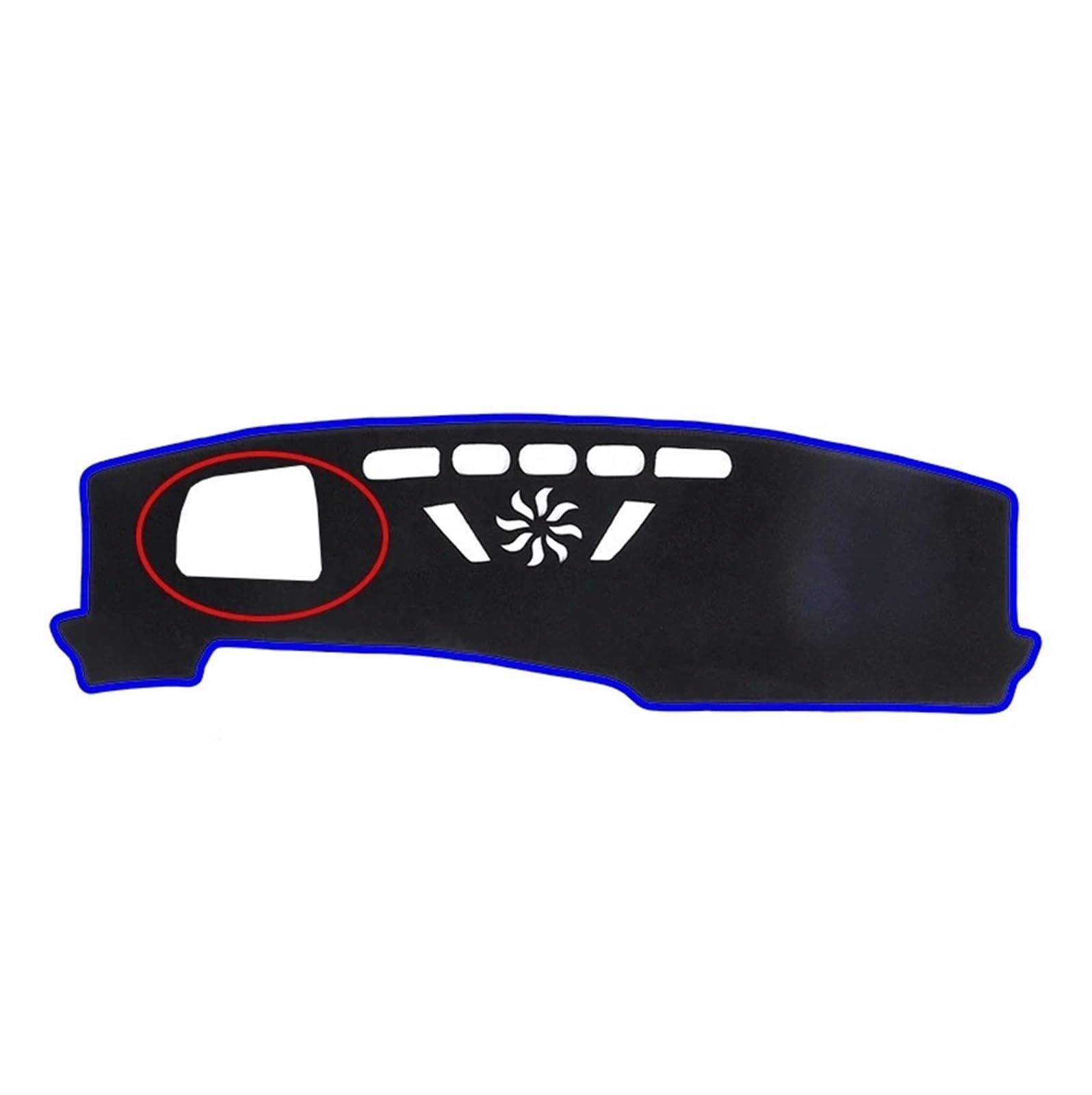 Armaturenbrett-Abdeckmatte Für X1 III (U11/U12) 2022 2023 2024 2025 Auto-Armaturenbrett-Abdeckung Armaturenbrettmatte Teppich Dashmat Pad Sonnenschirm Kissen Zubehör Dashboard Rutschfeste Mat(LHD-Blue von bcumst