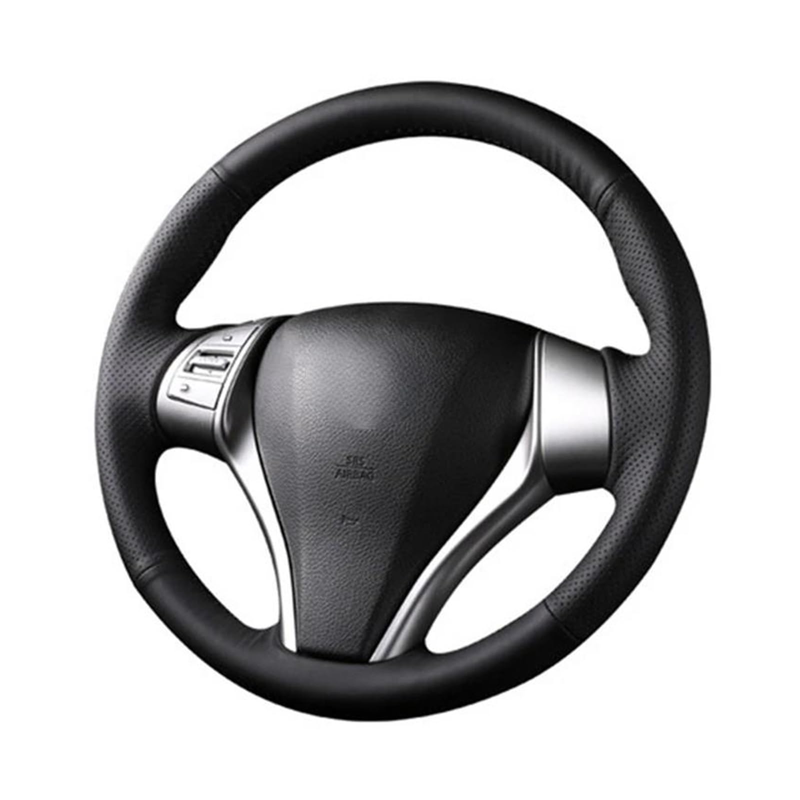 Auto Lenkradbezug Für Nissan Für Teana Für Altima 2013-2018 X-Trail Qashqai 2014-2018 Für Rogue 2014-2016 Pulsar 2015-2018 Auto Lenkrad Abdeckung Leder(Dark Blue Thread) von bcumst