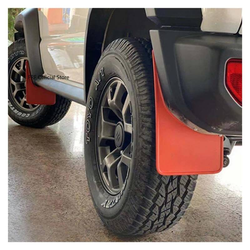 Auto Schmutzfänger Für Suzuki Für Jimny Für Sierra 2019~2022 Für JB64W JB74W Schmutzfänger-Kotflügel Spritzschutz Schmutzfänger Vorne Hinten Radkotflügel Autozubehör Auto Fender(Red) von bcumst