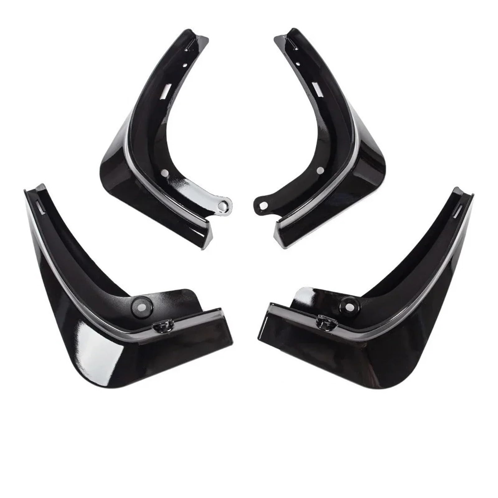 Auto Schmutzfänger Für Tesla Für Modell 3 Für Y 2017-2023 Schmutzfänger Kotflügel Kunststoff-Spritzschutz Kotflügel 4 Teile/Satz Schwarz Weiß Kohlefaser Farbe Auto Fender(3 Black) von bcumst