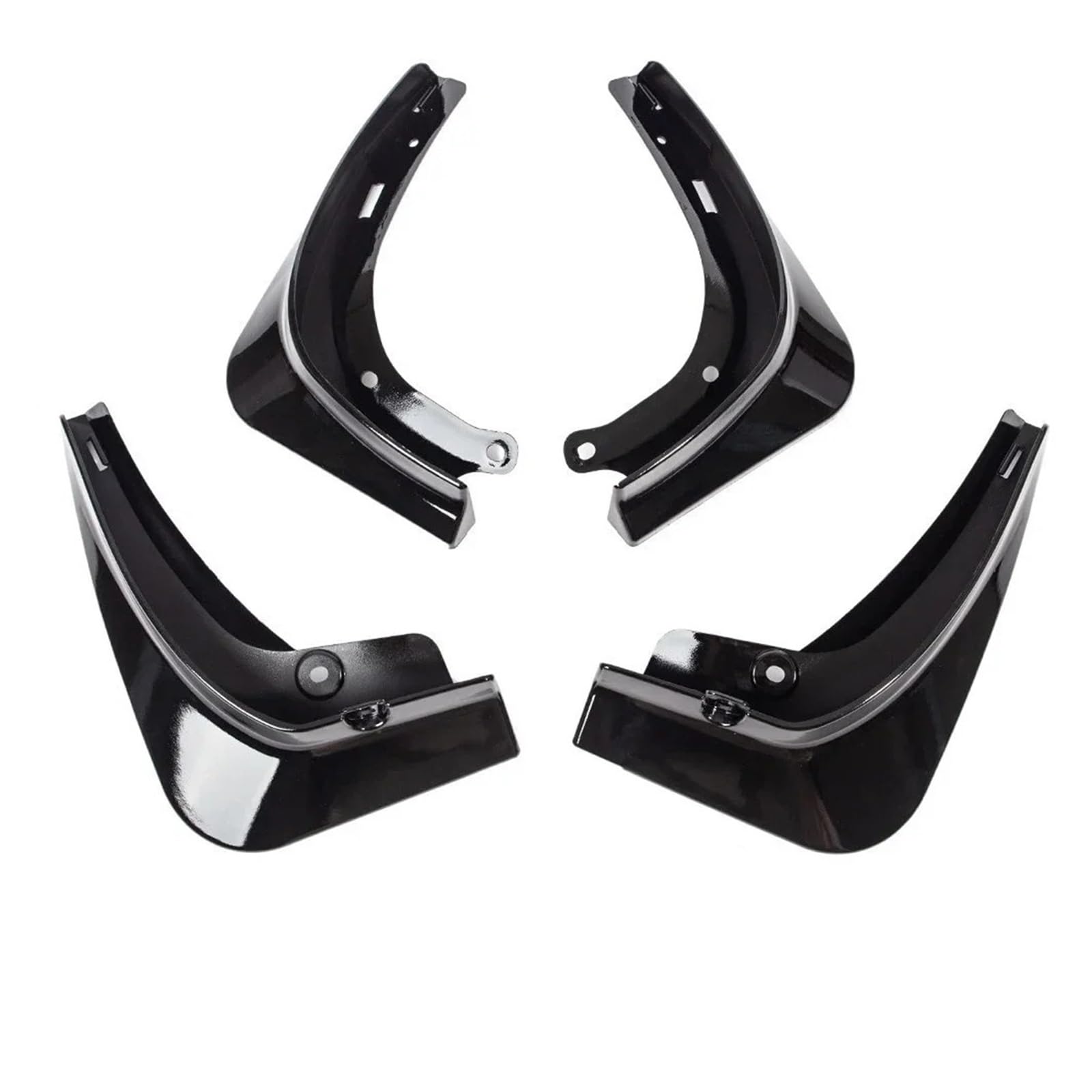 Auto Schmutzfänger Für Tesla Für Modell 3 Für Y 2017-2023 Schmutzfänger Kotflügel Kunststoff-Spritzschutz Kotflügel 4 Teile/Satz Schwarz Weiß Kohlefaser Farbe Auto Fender(Y Black) von bcumst