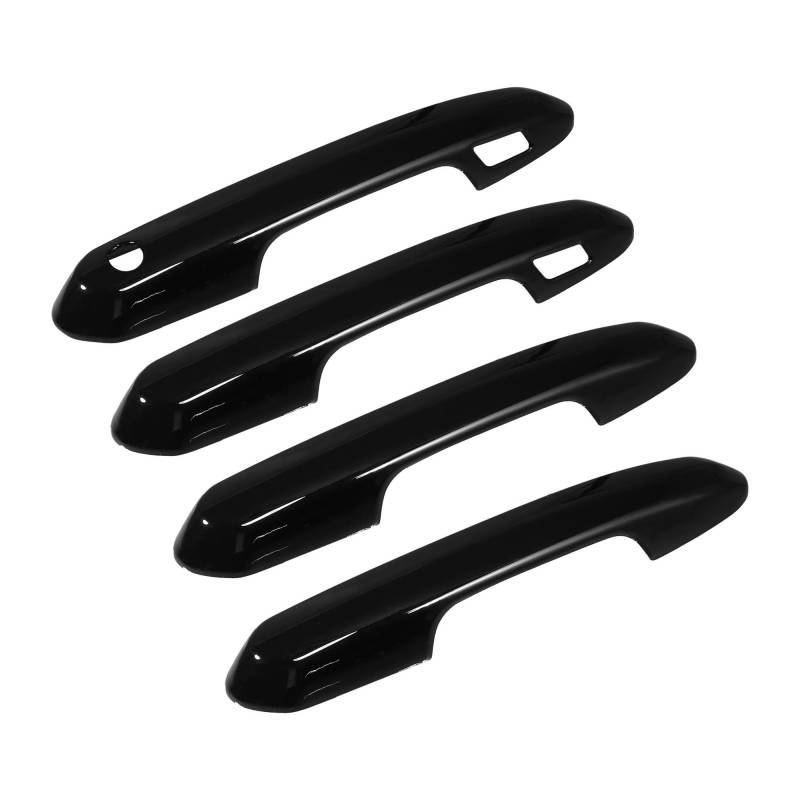 Beifahrerseite Außentürgriff Für Toyota Für RAV4 2019 2020 2021 Türgriffverkleidung Verkleidung Außen Kohlefasermuster Schwarz 4-teiliges Zubehör Auto Türgriff Außengriff(Pattern Black) von bcumst
