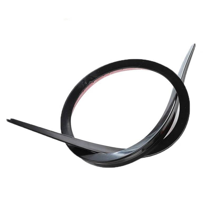 Heckspoiler Auto Heckspoiler Heckspoiler Universal Spoiler Stoßstange Streifen Rad Augenbraue Lippe Trim Aufkleber Spoiler(1.5m Bright Black) von bcumst