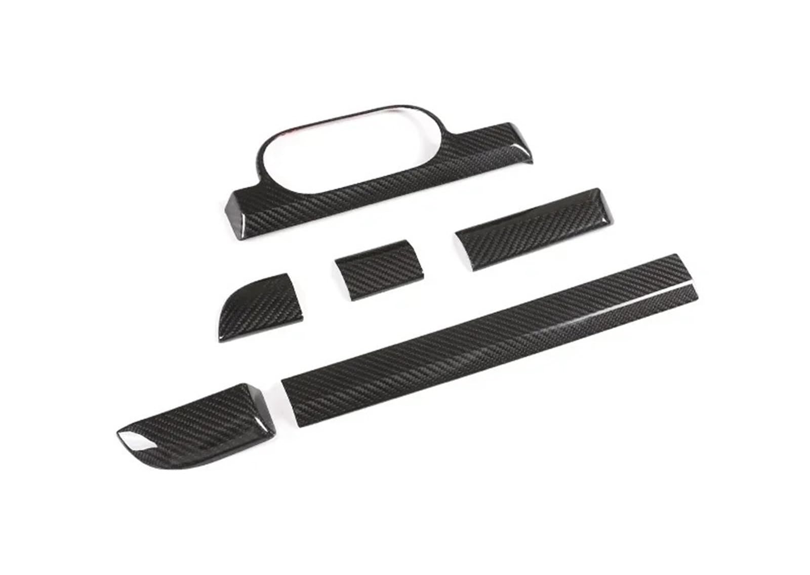 Mittelkonsole Dekor Panel Für 718 Für Cayman Für Boxster 2016-2019 Linke Hand Kohlefaser Zentrale Steuerung Instrumententafel Verkleidung Autoinnenraum Schalttafel Rahmen Trim(Carbon Fiber Black) von bcumst