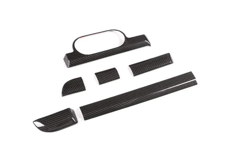 Mittelkonsole Dekor Panel Für 718 Für Cayman Für Boxster 2016-2019 Linke Hand Kohlefaser Zentrale Steuerung Instrumententafel Verkleidung Autoinnenraum Schalttafel Rahmen Trim(Carbon Fiber Black) von bcumst