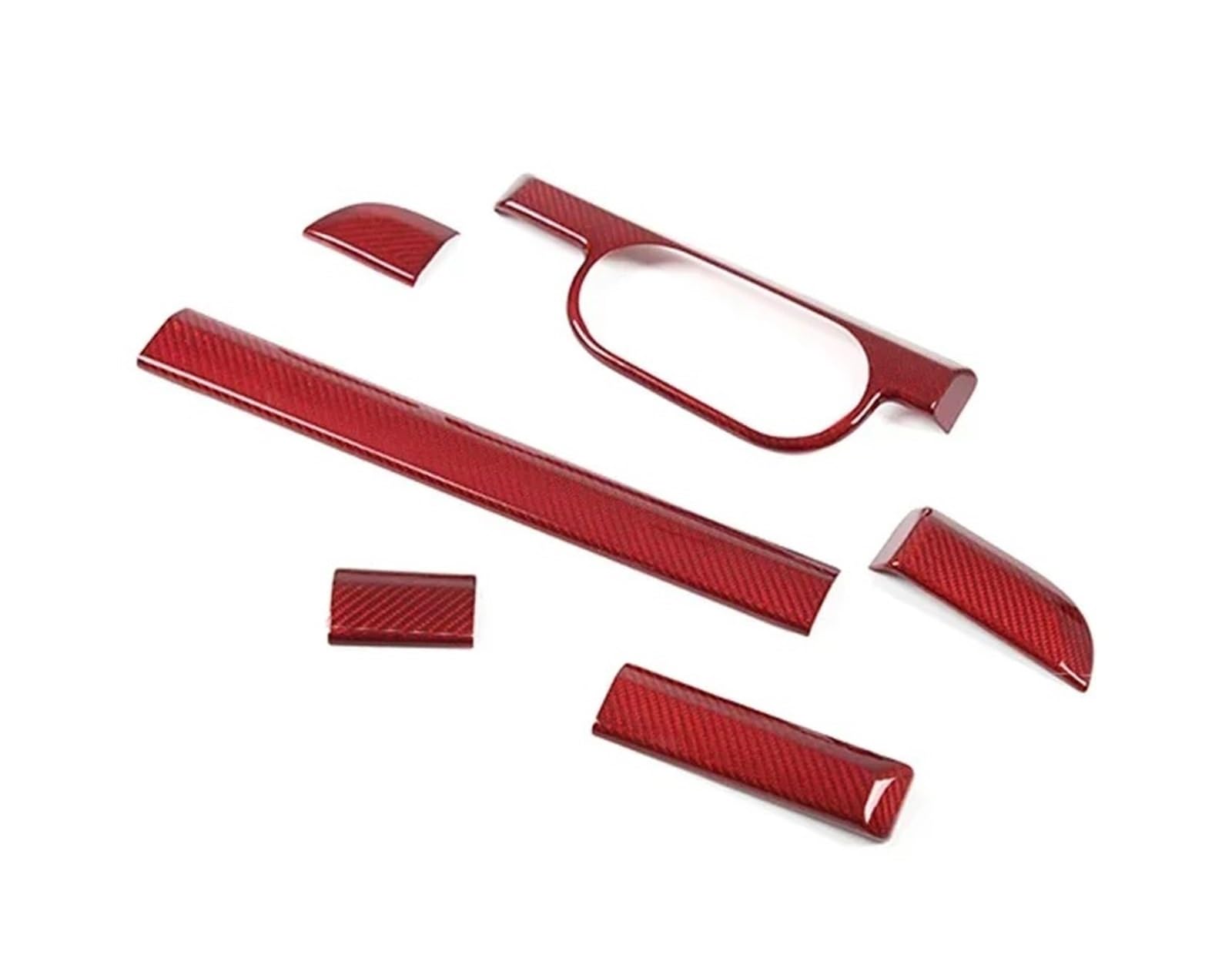 Mittelkonsole Dekor Panel Für 911 Targa Carrera 2013 2014 2015 2016 2017 2018 Links Hand Carbon Fiber Zentrale Steuerung Instrument Panel Trim Auto Innen Schalttafel Rahmen Trim(Carbon Fiber Red) von bcumst