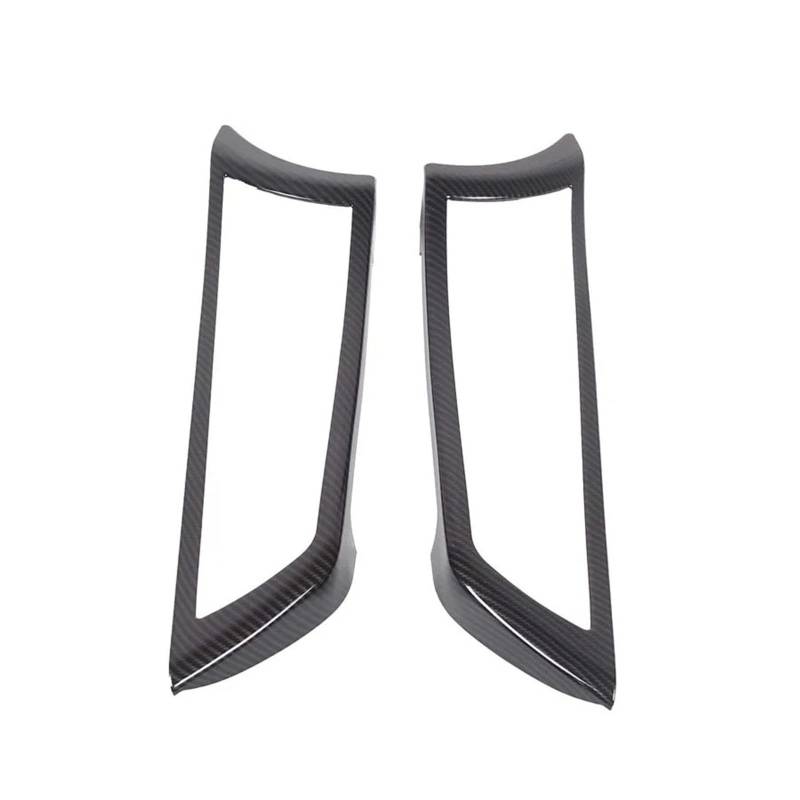 Mittelkonsole Dekor Panel Für Jaguar F-Type 2013-2024 ABS Kohlefaser/Mattschwarz Auto Innentürgriff Dekorativer Rahmenaufkleber Innenzubehör Schalttafel Rahmen Trim(Carbon Fiber) von bcumst