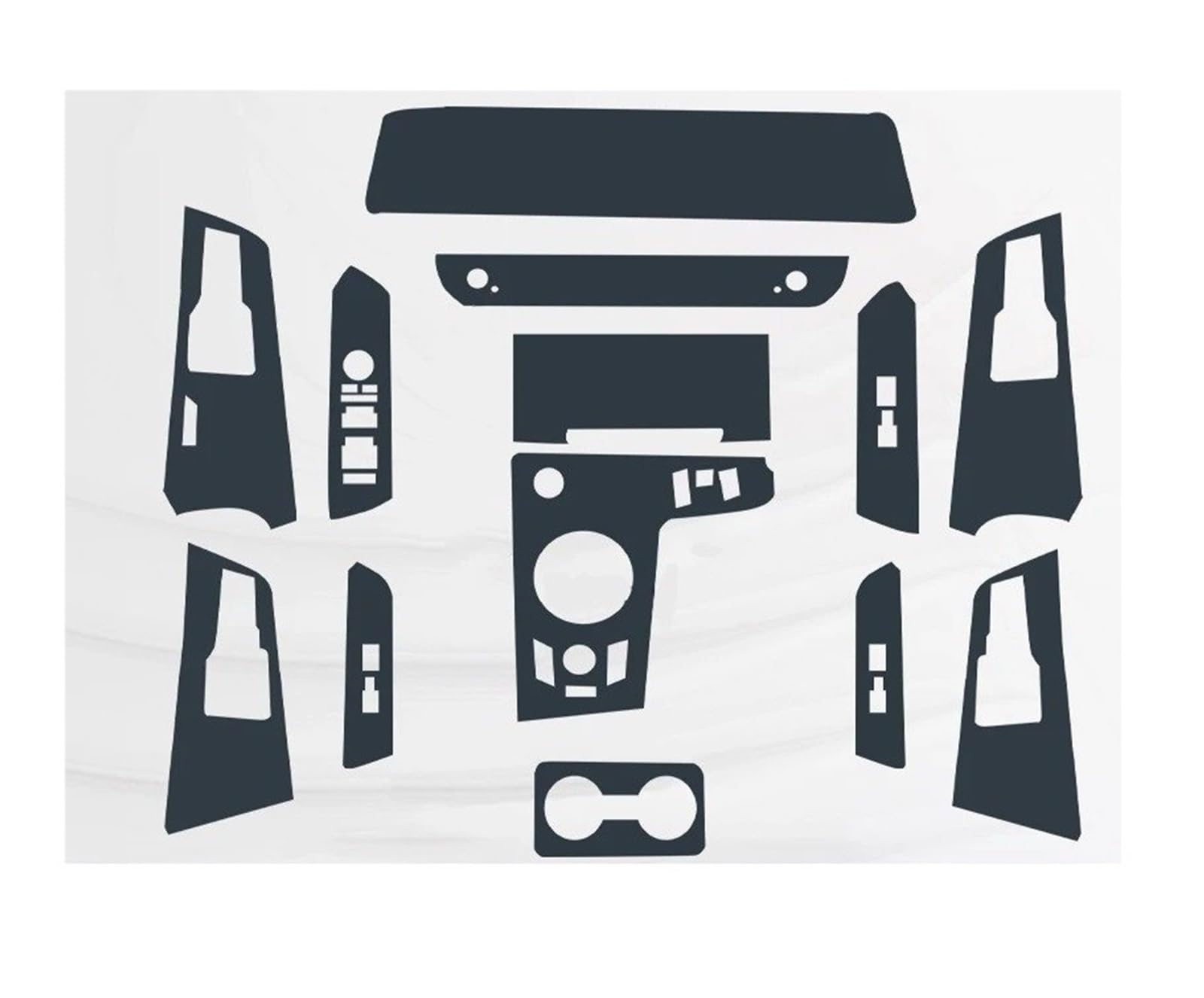 Mittelkonsole Dekor Panel Für Kia Für Sportage NQ5 2022-Present Navigation Center Console Gear Panel Screen TPU Auto Innenraum Schutzfolie Anti Scratch Schalttafel Rahmen Trim(Style 2 for LHD) von bcumst