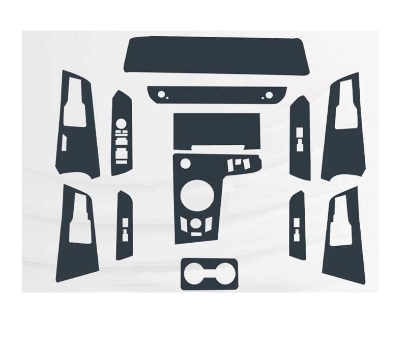 Mittelkonsole Dekor Panel Für Kia Für Sportage NQ5 2022-Present Navigation Center Console Gear Panel Screen TPU Auto Innenraum Schutzfolie Anti Scratch Schalttafel Rahmen Trim(Style 2 for LHD) von bcumst