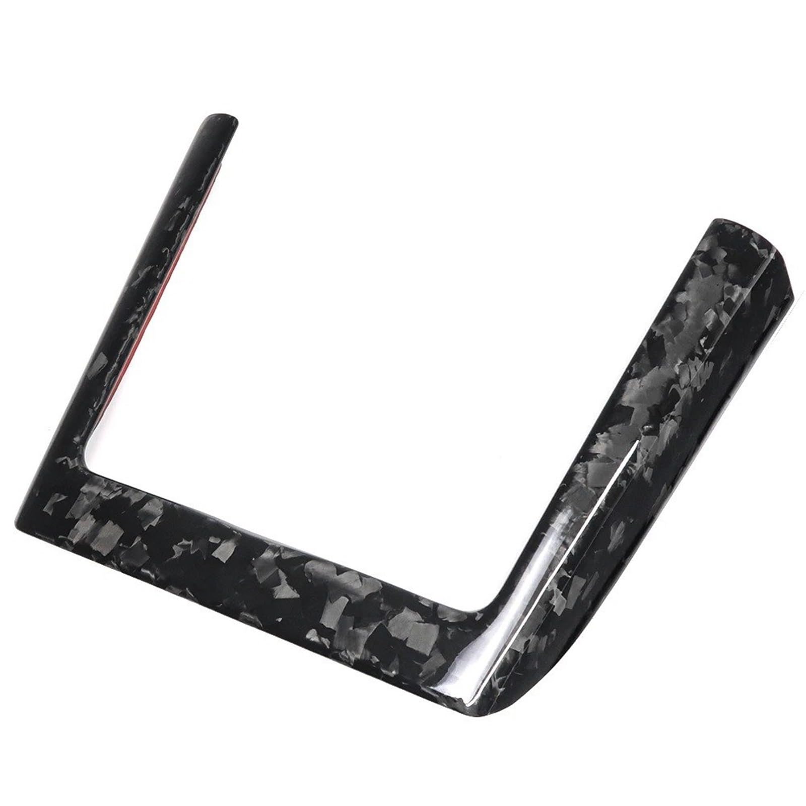 Mittelkonsole Dekor Panel Für Tesla Für Modell Für Y Für Modell 3 2024 2025 Carbon Car Interior Center Armlehne Box Wireless Charger Panel Cover Trim Schalttafel Rahmen Trim(Forged Carbon Fiber) von bcumst