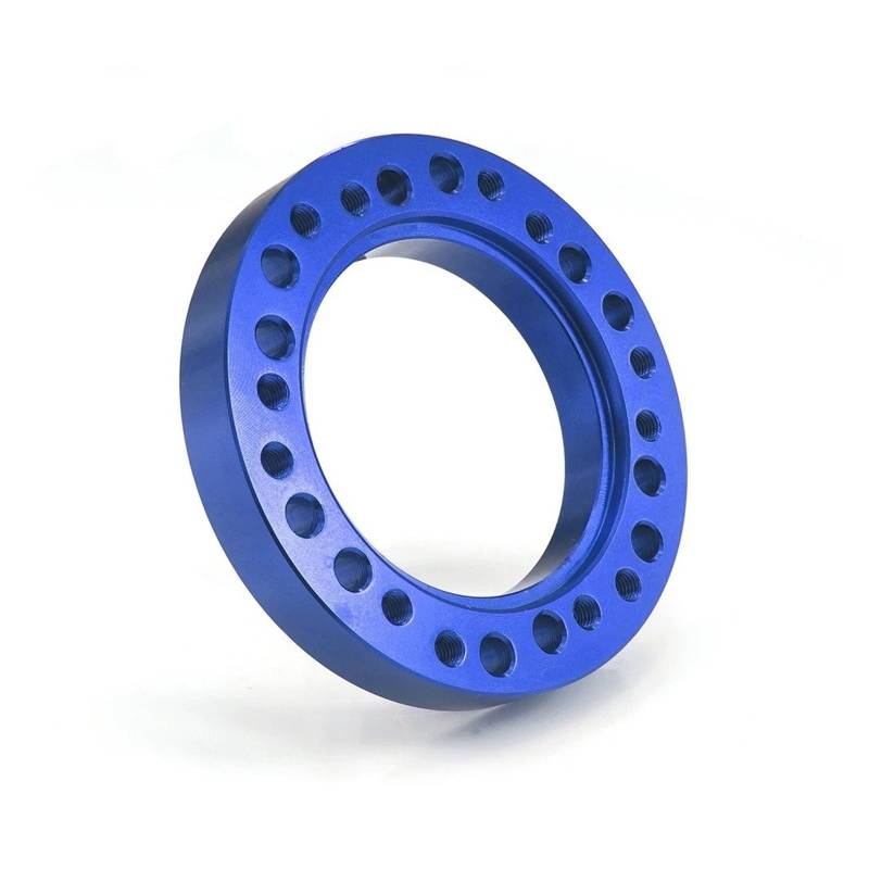 Spurverbreiterungen Universal-Autozubehör Lenkradlochadapter Lila 12mm CNC-Aluminium Auto Lenkradnaben-Boss-Kit Adapter Spacer Flansch-Radnaben-Distanzstück(Blau) von bcumst