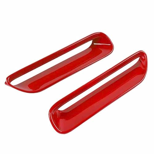 beler 1 Paar rote ABS Motorhauben Lufteinlassblenden Abdeckungen, Fit für Dodge Challenger 2009–2014 beler 1 Paar rote ABS Motorhauben Lufteinlassblenden Abdeckungen, Fit für Dodge Challenger 2009–2014 von beler