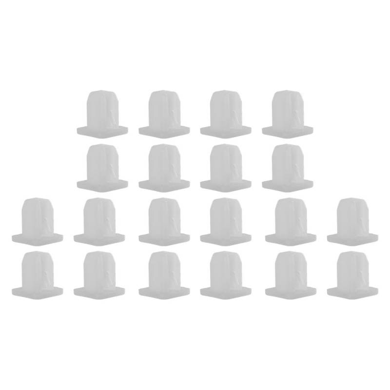 beler 200pcs Weiß Auto Stoßstange Kotflügel Push Clip Halter Tülle Fit 8,7 mm Vierkantloch von beler