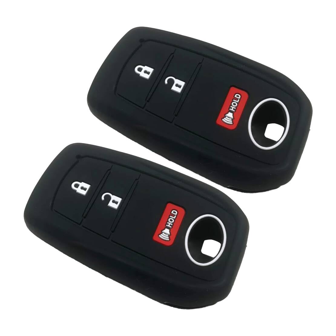 beler 2Pcs Schwarz 3 Tasten Silikon Fernbedienung Schlüsselanhänger Case Cover Fit für Toyota Tundra Tacoma Sequoia Prius beler 2Pcs Schwarz 3 Tasten Silikon Fernbedienung Schlüsselanhänger Case Cover Fit für Toyota Tundra Tacoma Sequoia Prius von beler