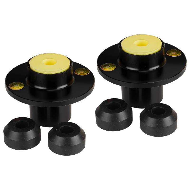 beler 2Pcs Schwarz Aufhängung Gewindefahrwerk Federbein Zylinderhalterung Fit für Honda Civic CRX Del Sol Acura Integra von beler