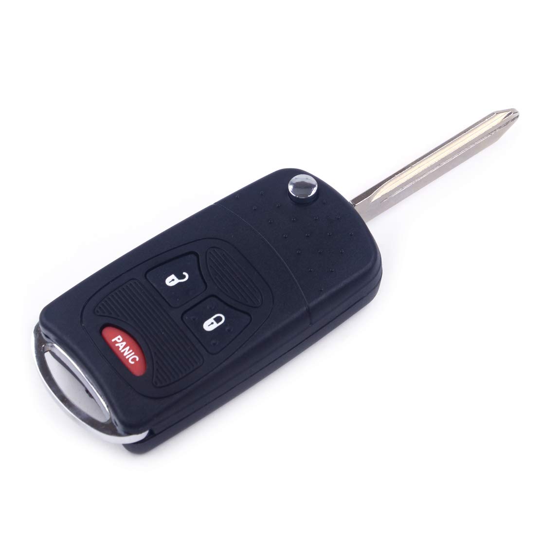 beler 3 Knöpfe Flip Remote Key Shell Case Schlüsselanhänger mit ungeschnittener Klinge von beler