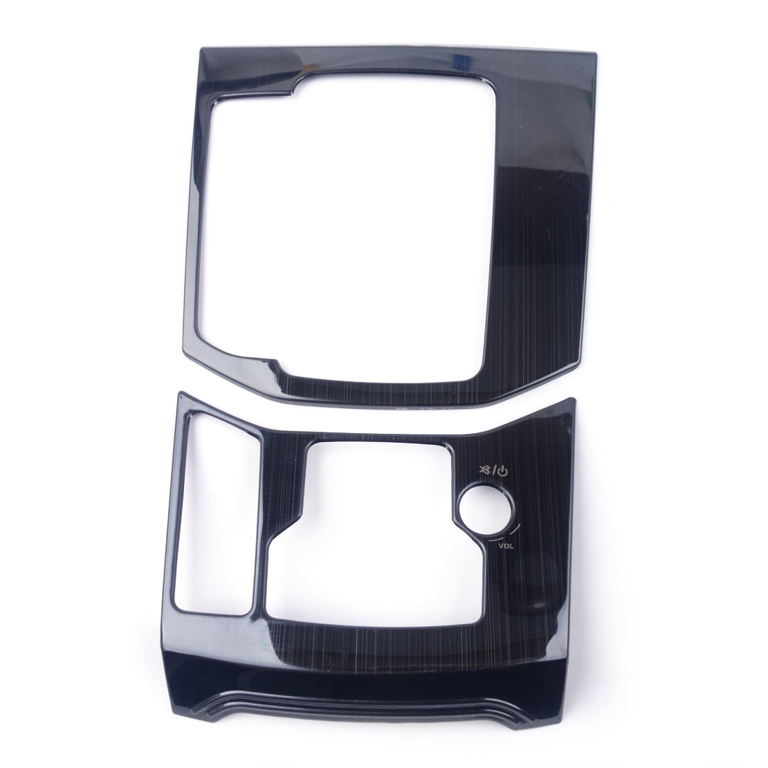 beler Black Titanium Interieur Schalthebel Position Panel Frame Cover Trim 2er Set von beler
