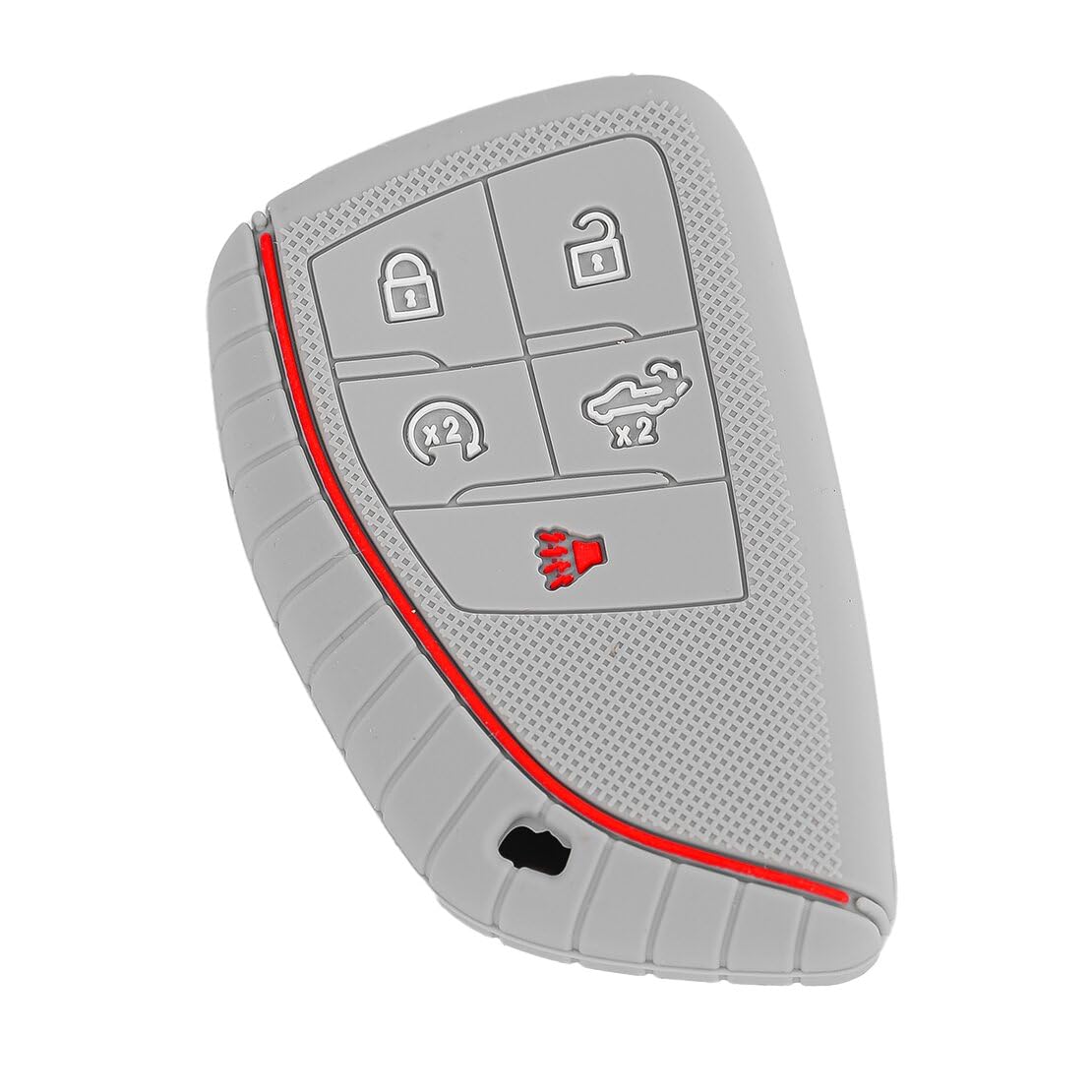beler Graues Silikon 5 Tasten Fernbedienung Schlüsselanhänger Abdeckung Case Fit für Chevrolet Silverado GMC Sierra Buick beler Graues Silikon 5 Tasten Fernbedienung Schlüsselanhänger Abdeckung Case Fit für Chevrolet Silverado GMC Sierra Buick von beler