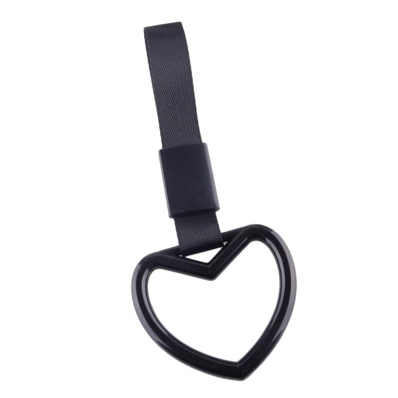 beler Schwarzes Herz Auto Subway Ring Abschlepphaken Charm Drift Overhead Türgriff von beler