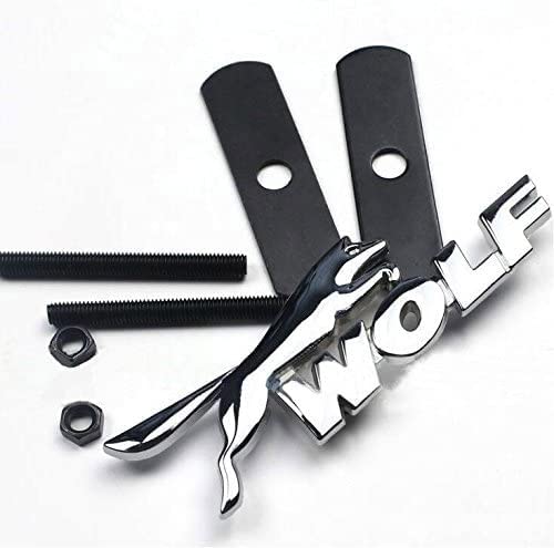 E455 3D-Wolf-Emblem, Autoaufkleber aus Metall, für den Frontgrill E455 3D-Wolf-Emblem, Autoaufkleber aus Metall, für den Frontgrill von bestbadgesworld