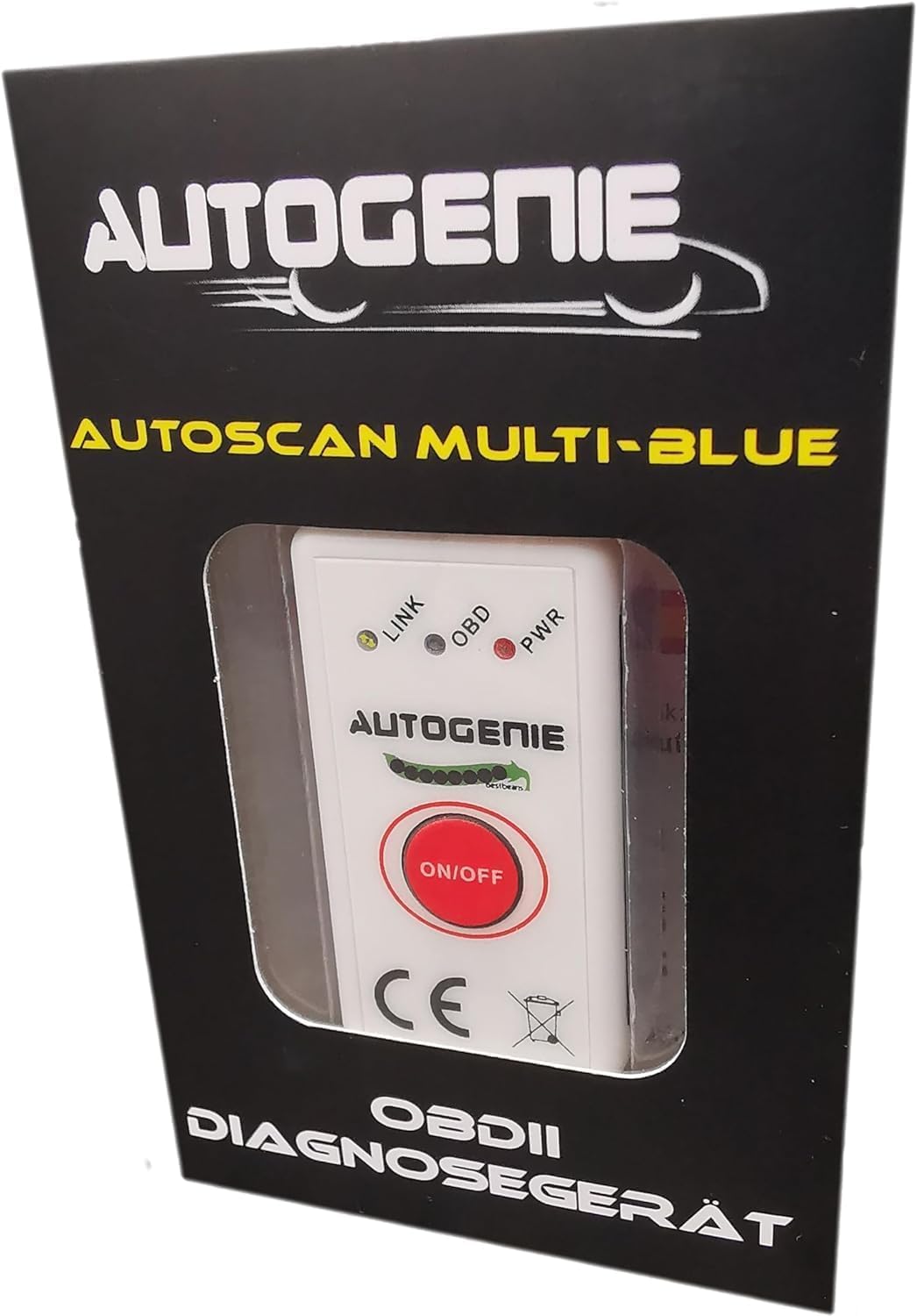 Autogenie OBD2 Lese Code auslesen BLE Bluetooth OBD II Diagnosegerät Auto Diagnose Codeleser Scanner Werkstatt von bestbeans