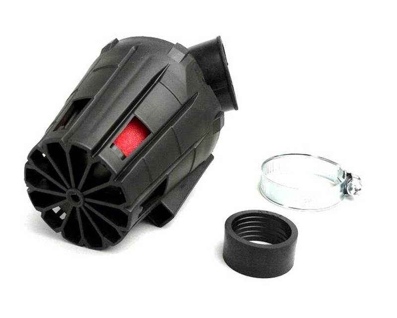 BGM Luftfilter EX5, schwarz, Anschlussweite 28, 35mm, kompatibel für Vespa, Lambretta, Roller, Scooter, Motorrad, Moped Universal von bgm ORIGINAL SUPERCHARGED