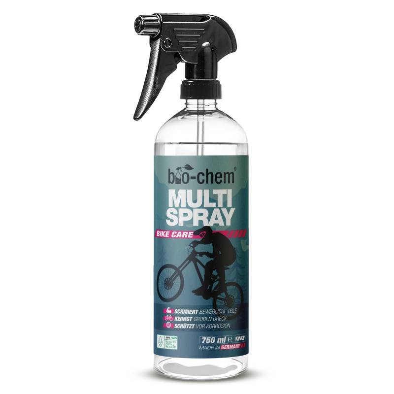 bio-chem Multispray 750 ml – Reinigt & schmiert in einem Schritt - Kettenreiniger Fahrrad - Schützt vor Verschleiß & Korrosion - Kriecht tief in jede Ecke - Für Fahrrad, Motorrad, Auto & Haushalt von bio-chem