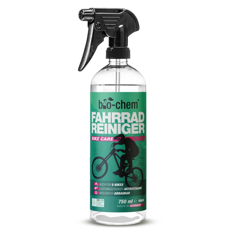 bio-chem Fahrrad-Reiniger - 750 ml Handsprayflasche - Bike Reiniger Frame Shampoo, Rahmen-Reiniger, E-Bike Reiniger für Fahrrad, Mountainbike, E-Bike u.v.m. von bio-chem
