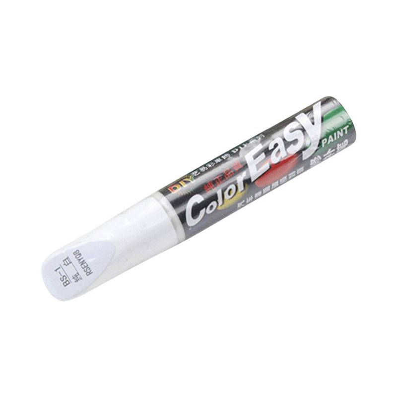 bluesa Auto Reparatur Lack, Autolack Reparatur Auto Lackstift Schwarz/Silber/Rot/Weiß Lackreparaturstift Autolackstifte Glänzend Autokratzer Reparaturmittel, 12ML von bluesa