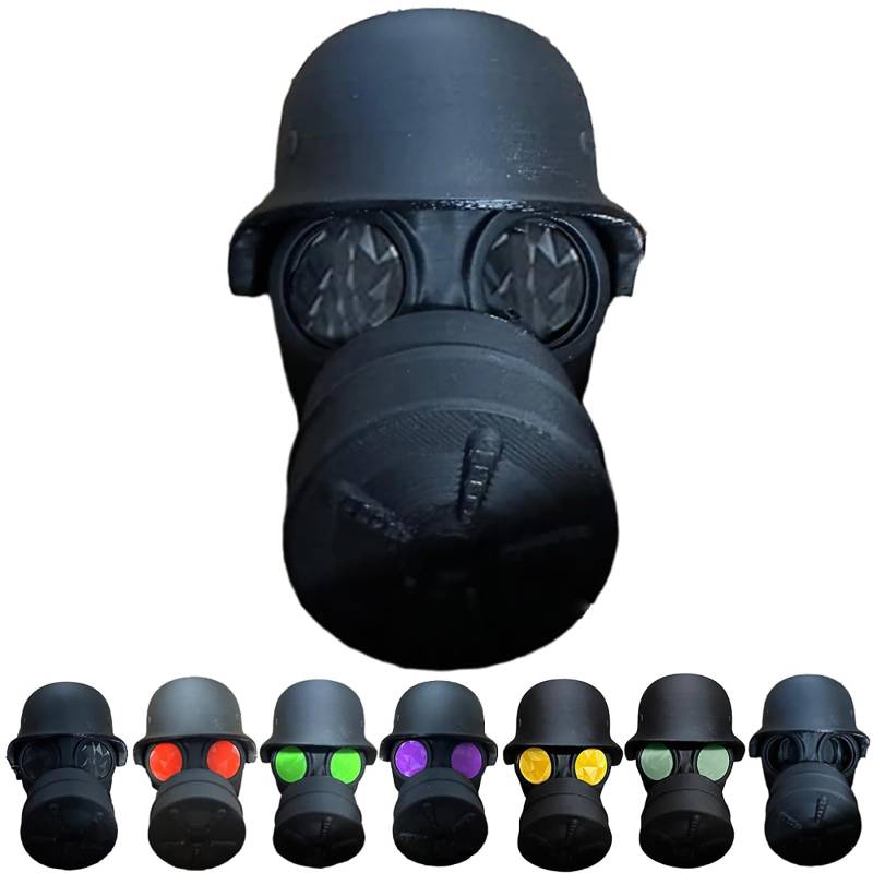 boluoboluomi Fun Gasmaske Helm Anhängerkupplung Schild,Deckkappe Für Die Anhängerkupplung, Anhängerkupplung Schild für Anhängerkupplung Auto trimmen,Kunststoff Abdeckung Anhängerkupplung. von boluoboluomi