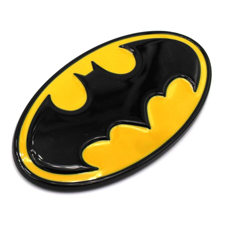 3D Emblem Batman Kunststoff mit Schaumstoff-Kleberückseite Badge von VmG-Store (Schwarz/Gelb) von boost-key.com