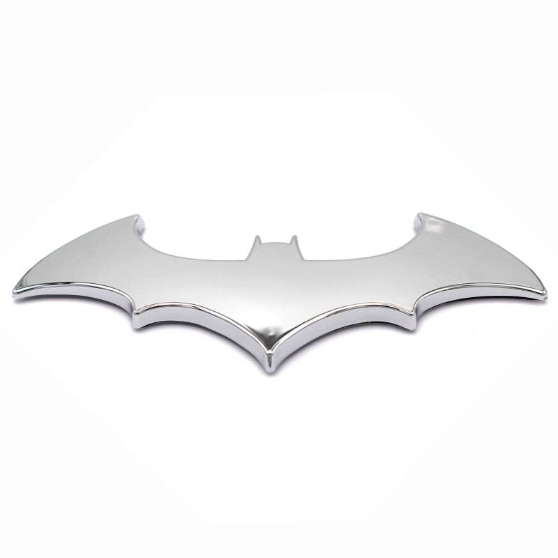 3D Emblem Fledermaus Kunststoff mit Schaumstoff-Kleberückseite Badge Batman von VmG-Store (Fledermaus Chrom) von boost-key.com