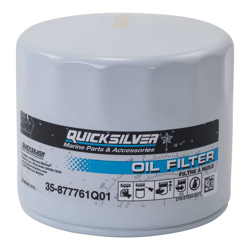 Quicksilver 877761Q01 Ölfilter – Mercury und Mariner Außenbordmotoren mit 75 PS bis 115 PS und EFI 4-Takt-Außenbordmotoren mit 150 PS von Quicksilver