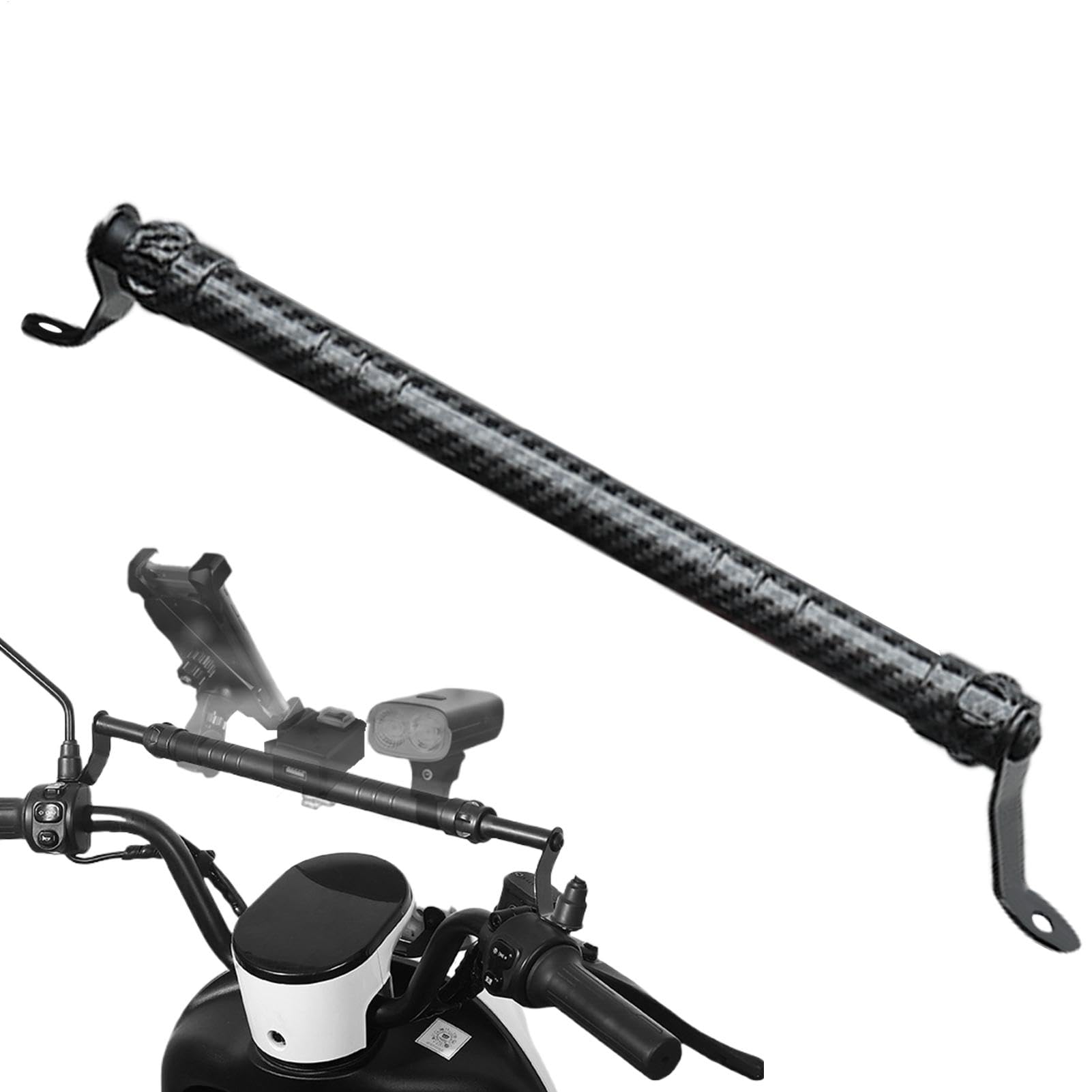 Extender für Fahrradlenker – Verstellbare Ausgleichsstange aus Aluminiumlegierung | Motorrad Extender verstellbar Extender Motorradlenker Montageschiene Erweiterung des Manubr von brooksnaji