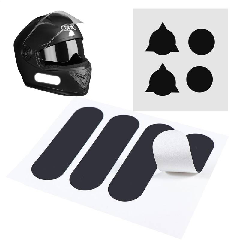 Reflektierende Helmaufkleber - Reflektierende Aufkleber Für Motorradfahrer Und Reflektierende Fahrradaufkleber | Reflektierende Fahrradaufkleber | Reflektierende Fahrradaufkleber Motorradfahrer von brooksnaji