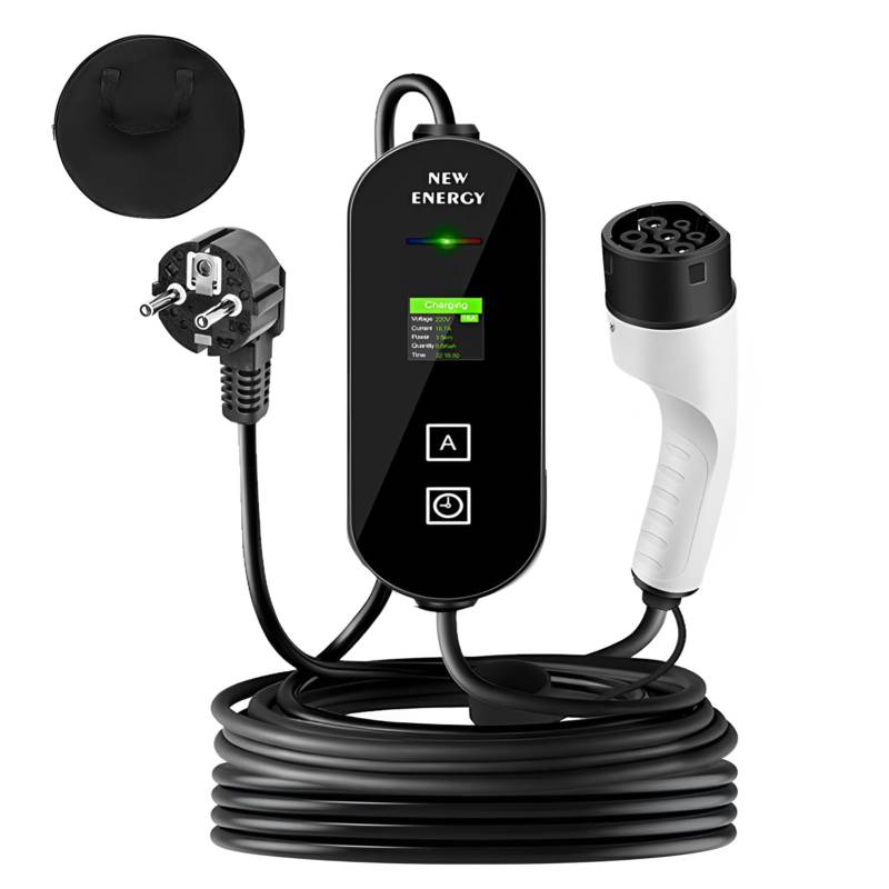 budiniao Typ 2 Elektroauto Ladegerät Sichere und Bequeme Ladelösung Sichere und zuverlässige 8A 16A Fahrzeugbatteriekabel Typ 2 von budiniao