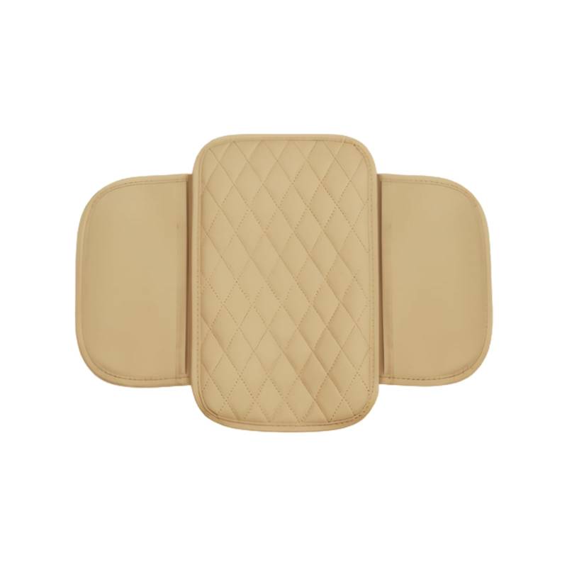 budiniao Weiche und rutschfeste Armlehnen Schutzabdeckung, multifunktionale Handlauf Konsolenbox, weiche PU Auto Ellenbogen Auffangtasche, Beige von budiniao