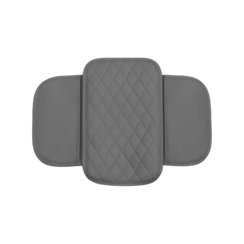 budiniao Weiche und rutschfeste Armlehnen Schutzabdeckung, multifunktionale Handlauf Konsolenbox, weiche PU Auto Ellenbogen Auffangtasche, grau von budiniao