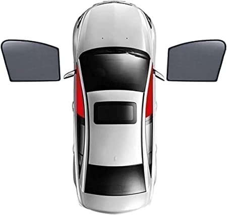 Auto Seitenfenster Sonnenschutz für Audi Q2 2017-2022, Auto Sonnenblende Fenster Windschutzscheibe Abdeckung Vorhang Jalousie Atmungsaktives Schutzabdeckung,2pcs~Front~Doors von buhb